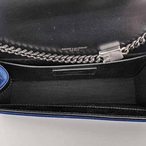 SOLD Saint Laurent Blue Small Star Kate Crossbody Bag - Picture 3 of 6